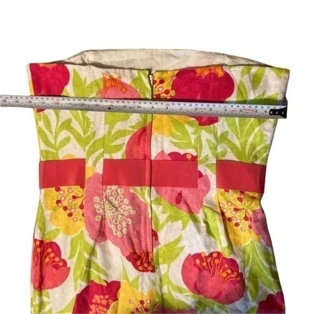 Lilly Pulitzer floral strapless dress - Picture 3 of 6